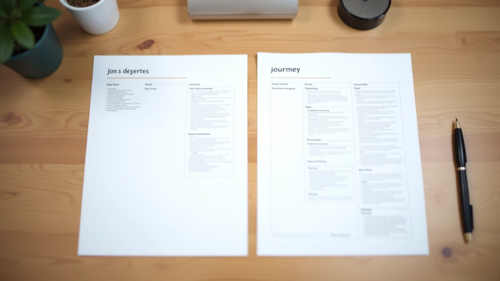Comparison view showing a simple three-stage user journey map on the left and a complex fifteen-column journey map on the right